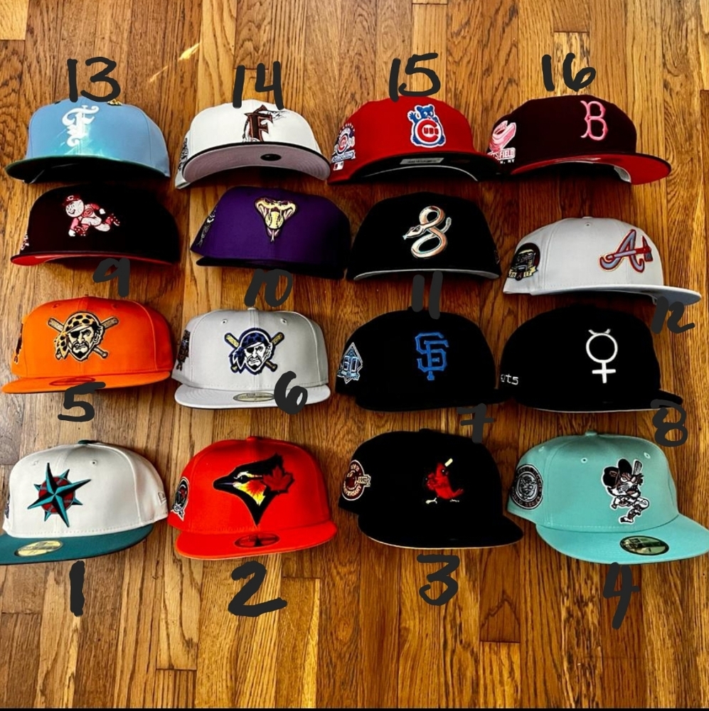 COPY - Price Drop - New Era Exclusive Fitted Size 7 and 7 1/8 Hats